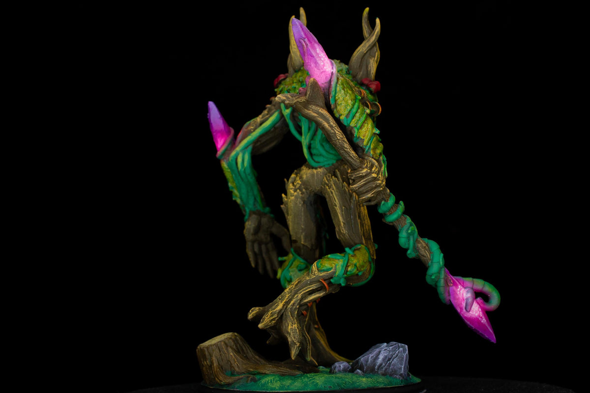 Evarak Treant of Duskweave Miniature | Pro Painted UV Glowing TTRPG Display Monster | 16k Resin Print &Paint by Big Bad Prints